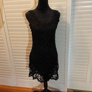 Frivole- little black lace dress. Size 10